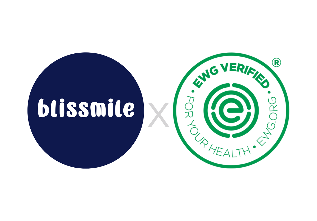 Blissmile logo next to the EWG VERIFIED seal.
