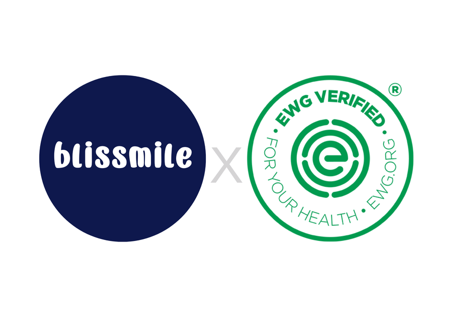 Blissmile logo next to the EWG VERIFIED seal.