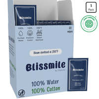 Blissmile 100% Water Wipes - Fragrance-Free for Baby, Women & Sensitive Skin - Hand, Face, Body & Feminine Care