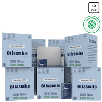 Blissmile 100% Water Wipes - Fragrance-Free for Baby, Women & Sensitive Skin - Hand, Face, Body & Feminine Care