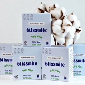 Blissmile Wipes With 100% Water - Unscented & Individually Wrapped